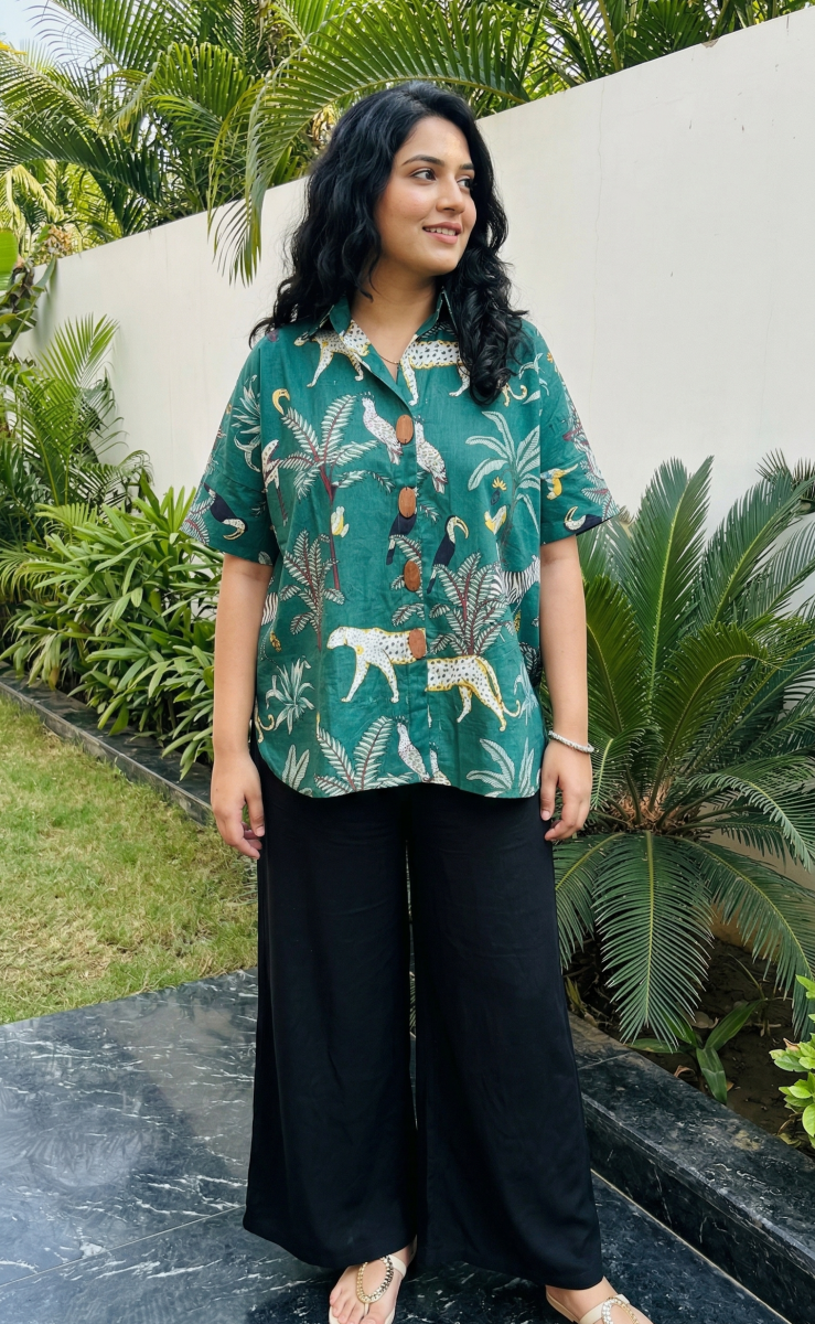 Emerald jungle cotton co ord set