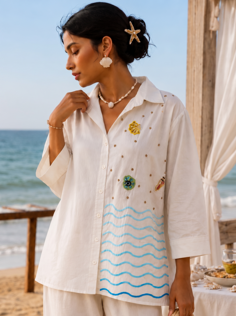 Coastal Breeze Handcrafted Shirt
