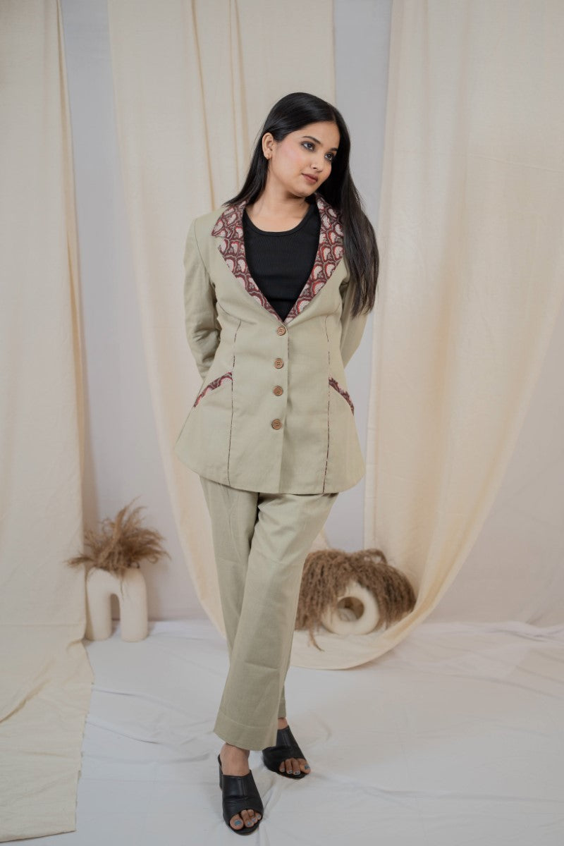 Patch work Co-ord set Blazer