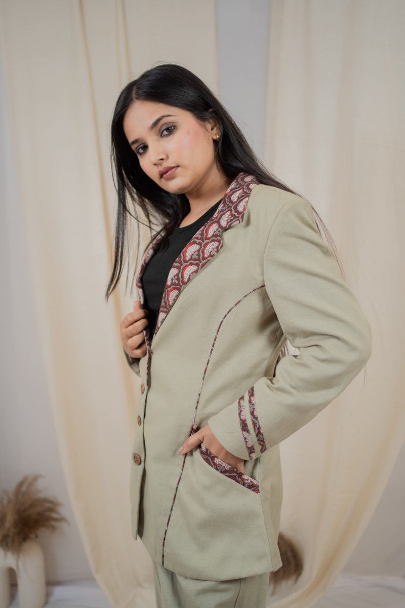Patch work Co-ord set Blazer