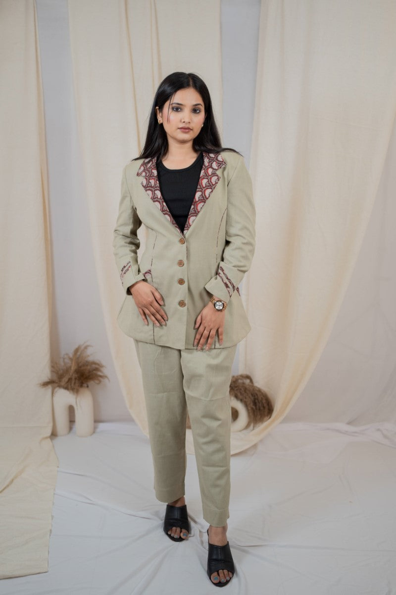 Patch work Co-ord set Blazer
