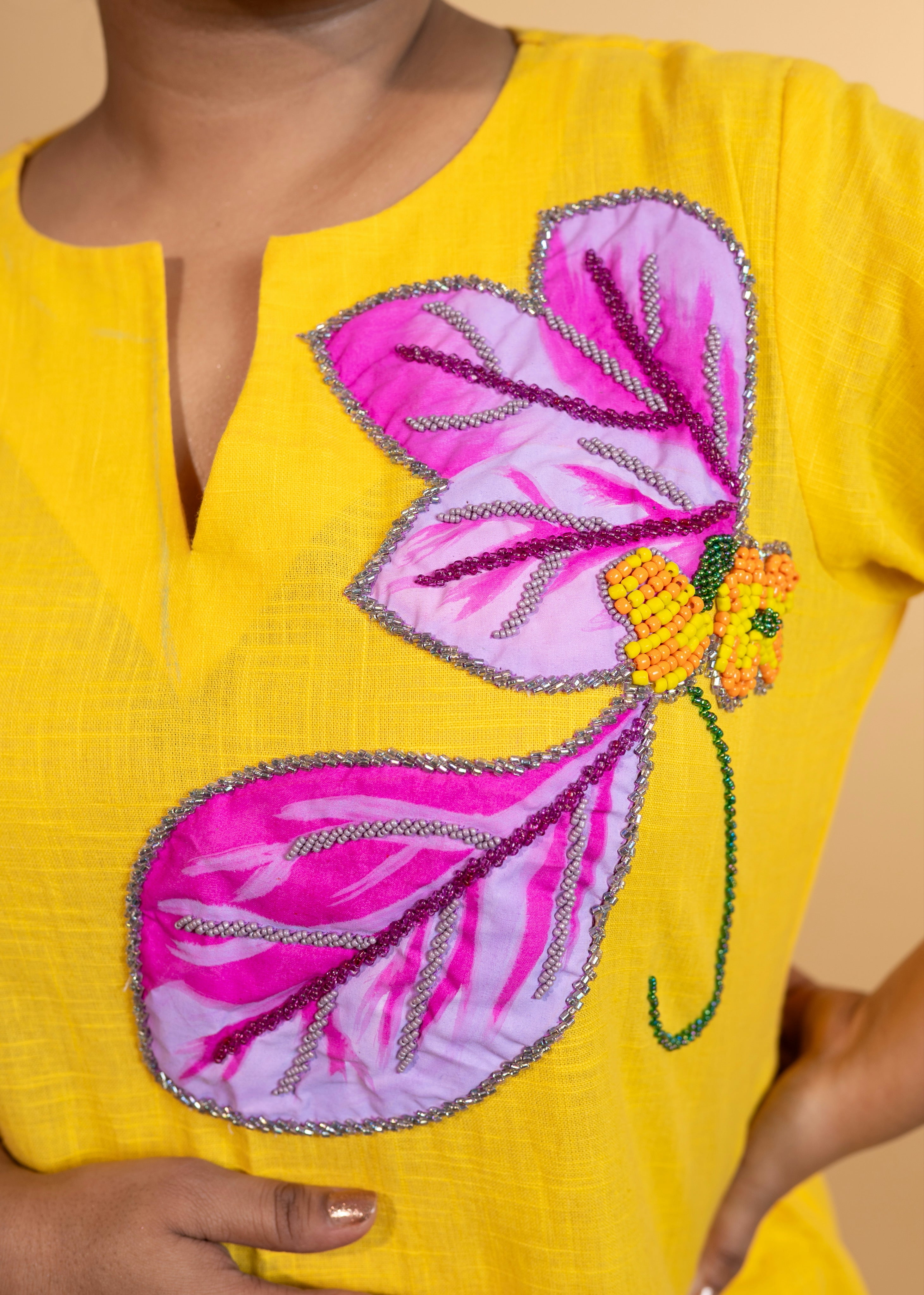 Sunshine hand embroidered co ord set