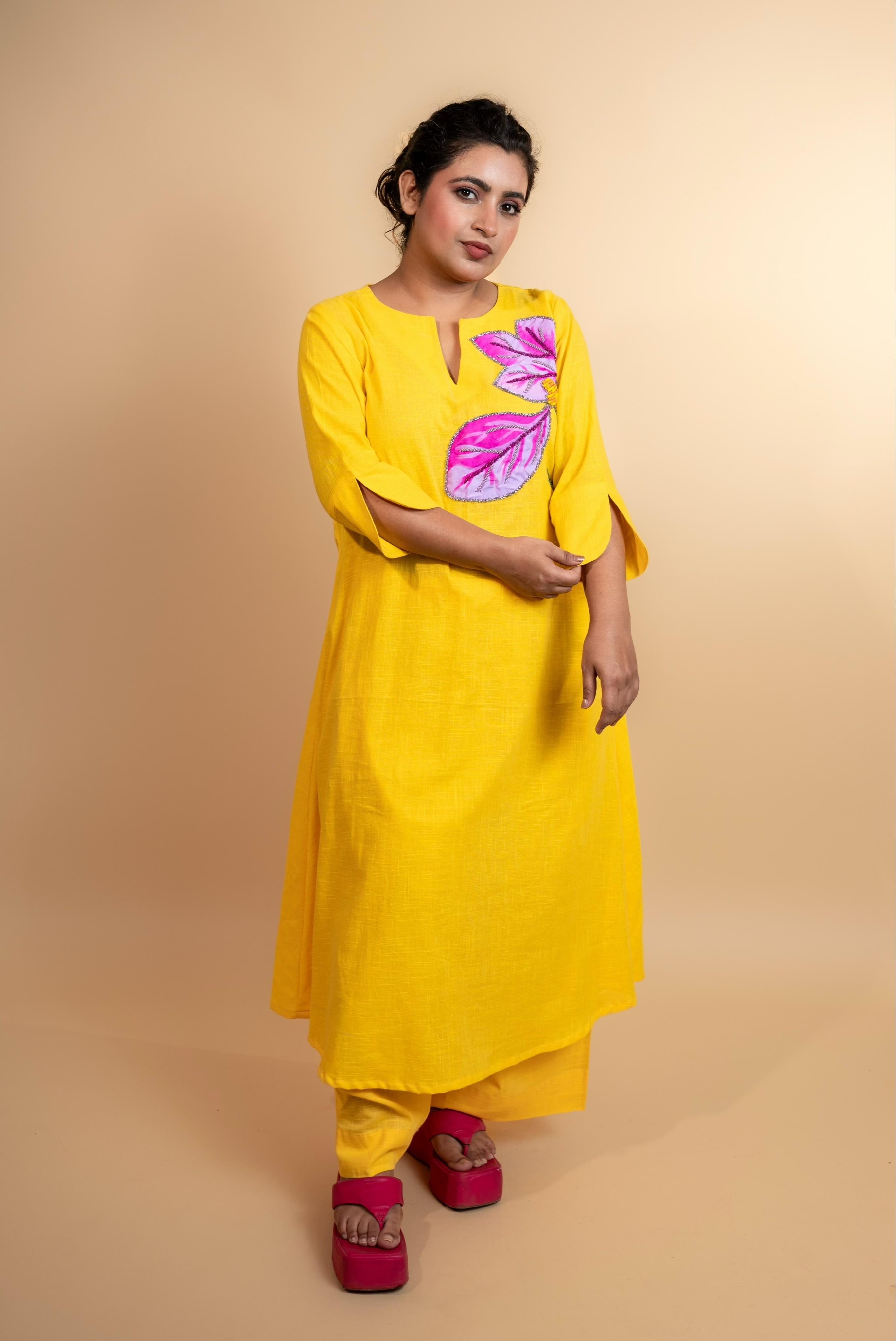 Sunshine hand embroidered co ord set