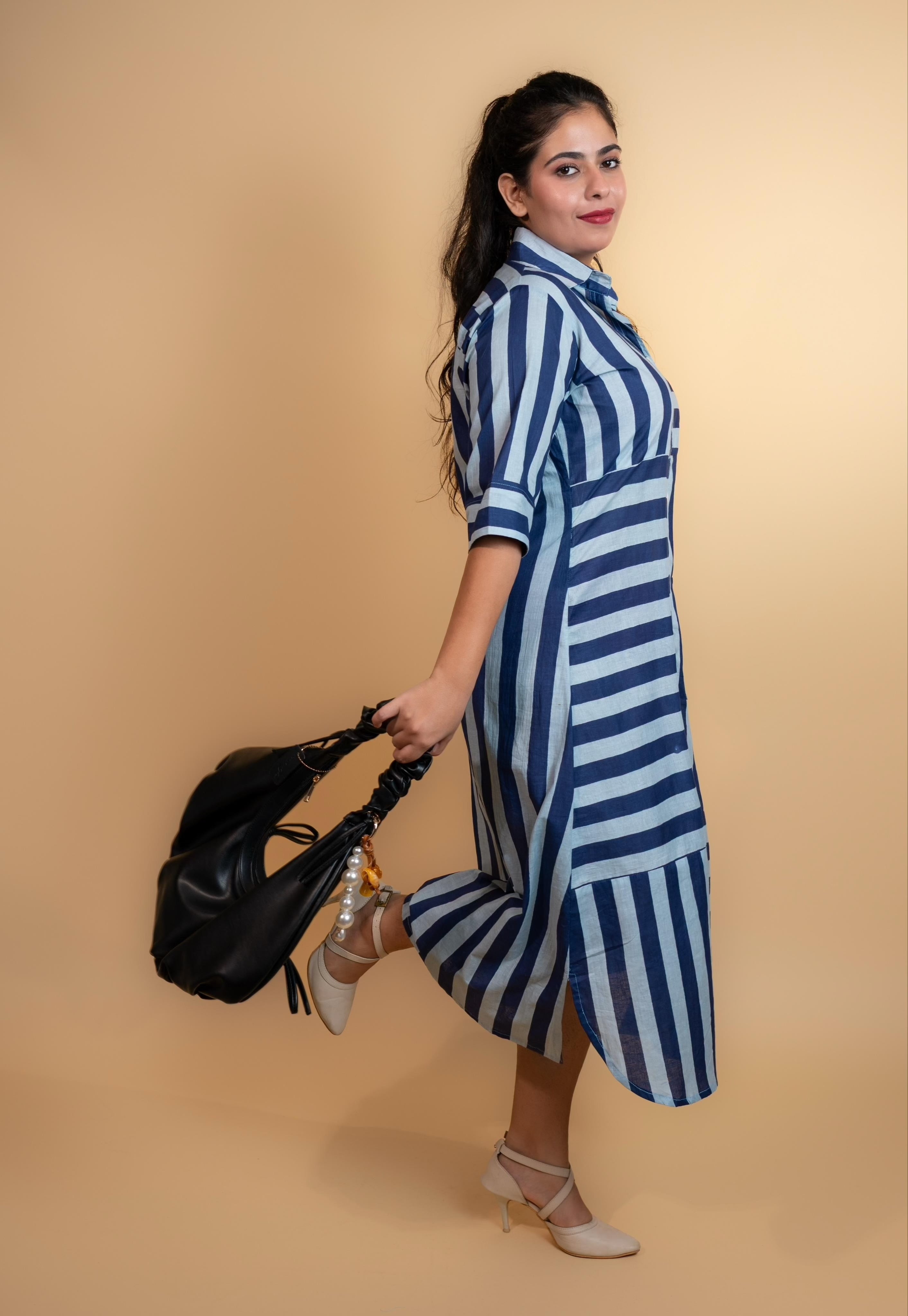 Ocean petal Shirt Dress