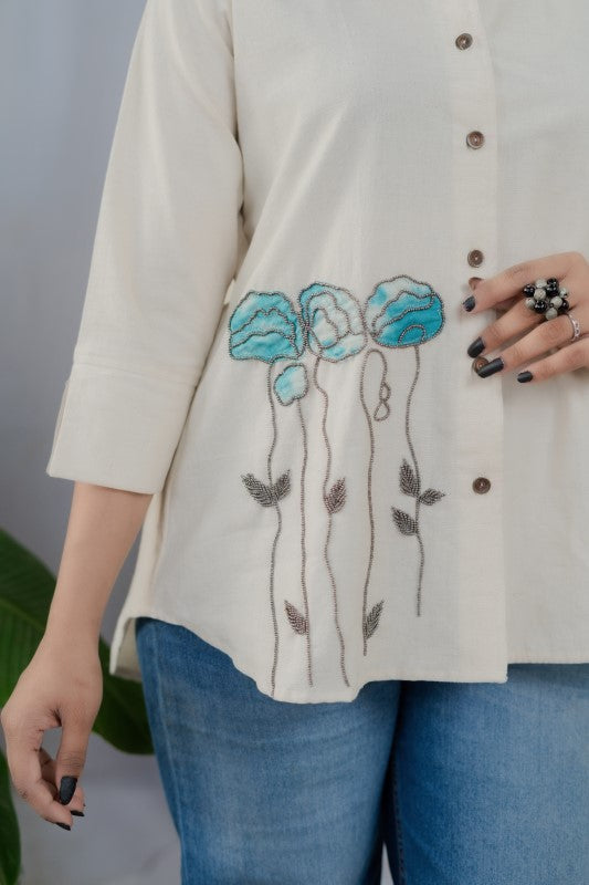 Applique work shirt