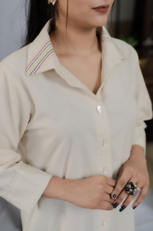 Bird embellished shirt
