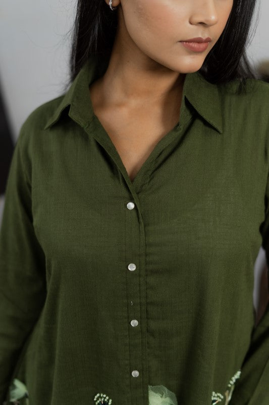 Front embellishment shirt
