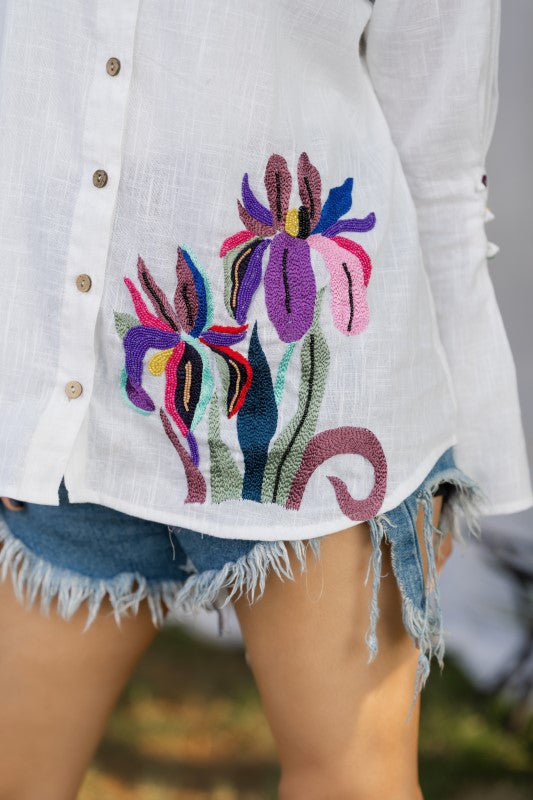 Collar shirt with full sleeves