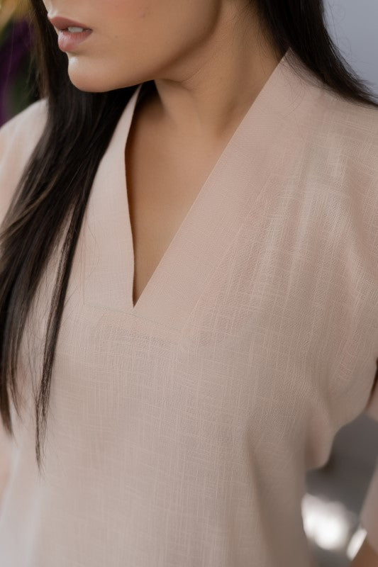 Tulip embroidered pocket dress