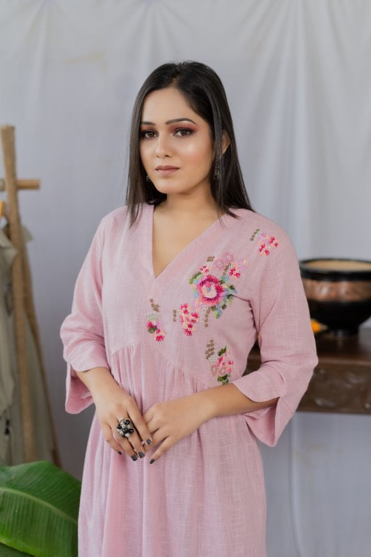 Aliya cut dress with embellishment