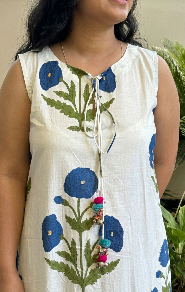 Indigo Bloom Dress