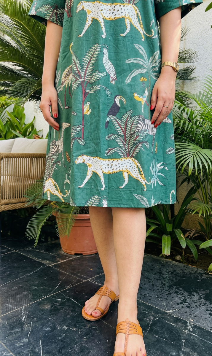 Forest Whisper Cotton Dress