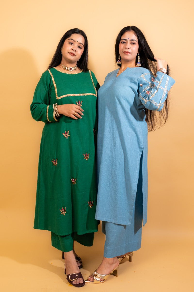 Blue Blossom Co-ord Set