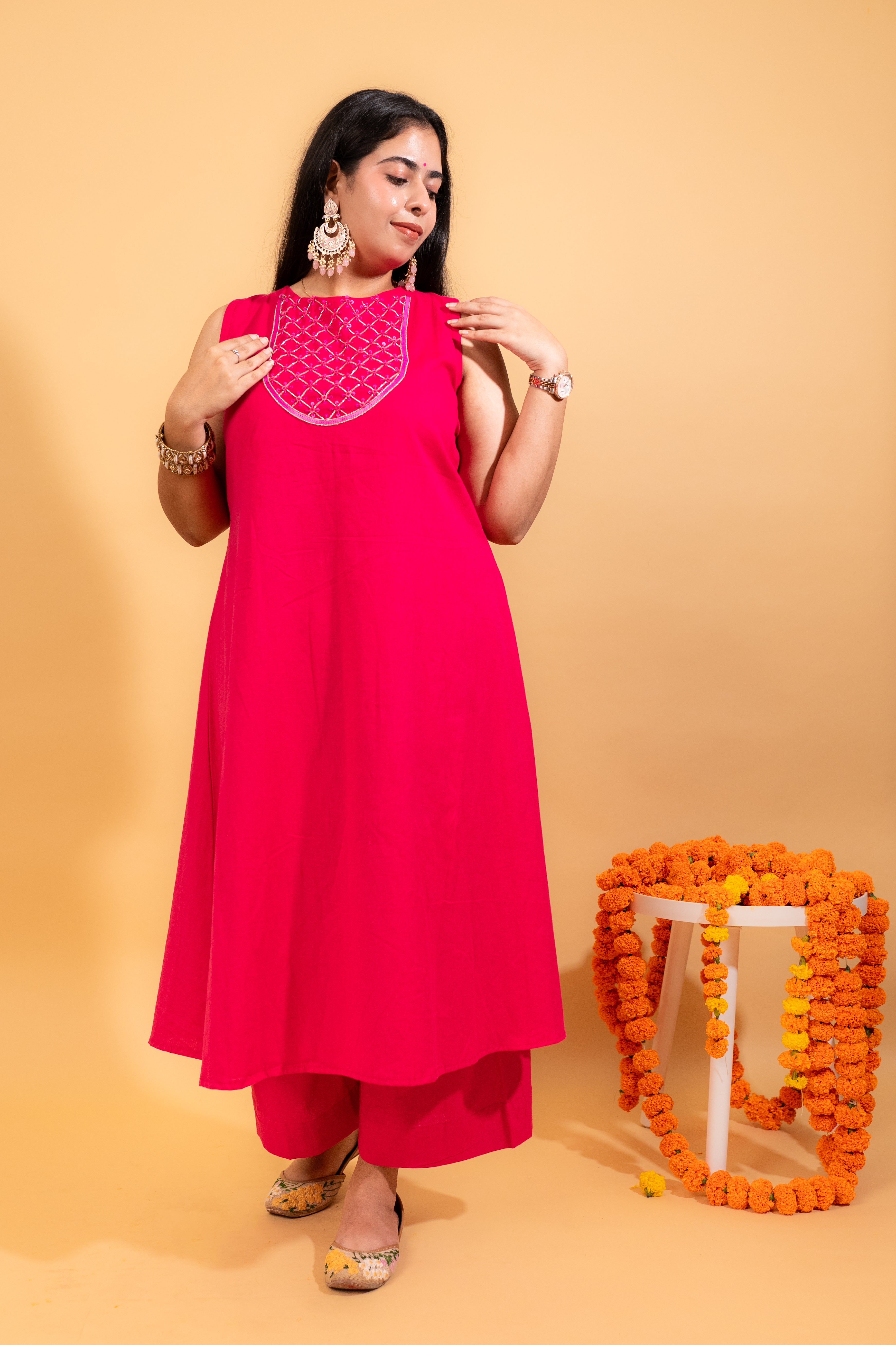 Rang -E- Gul Co-ord Set