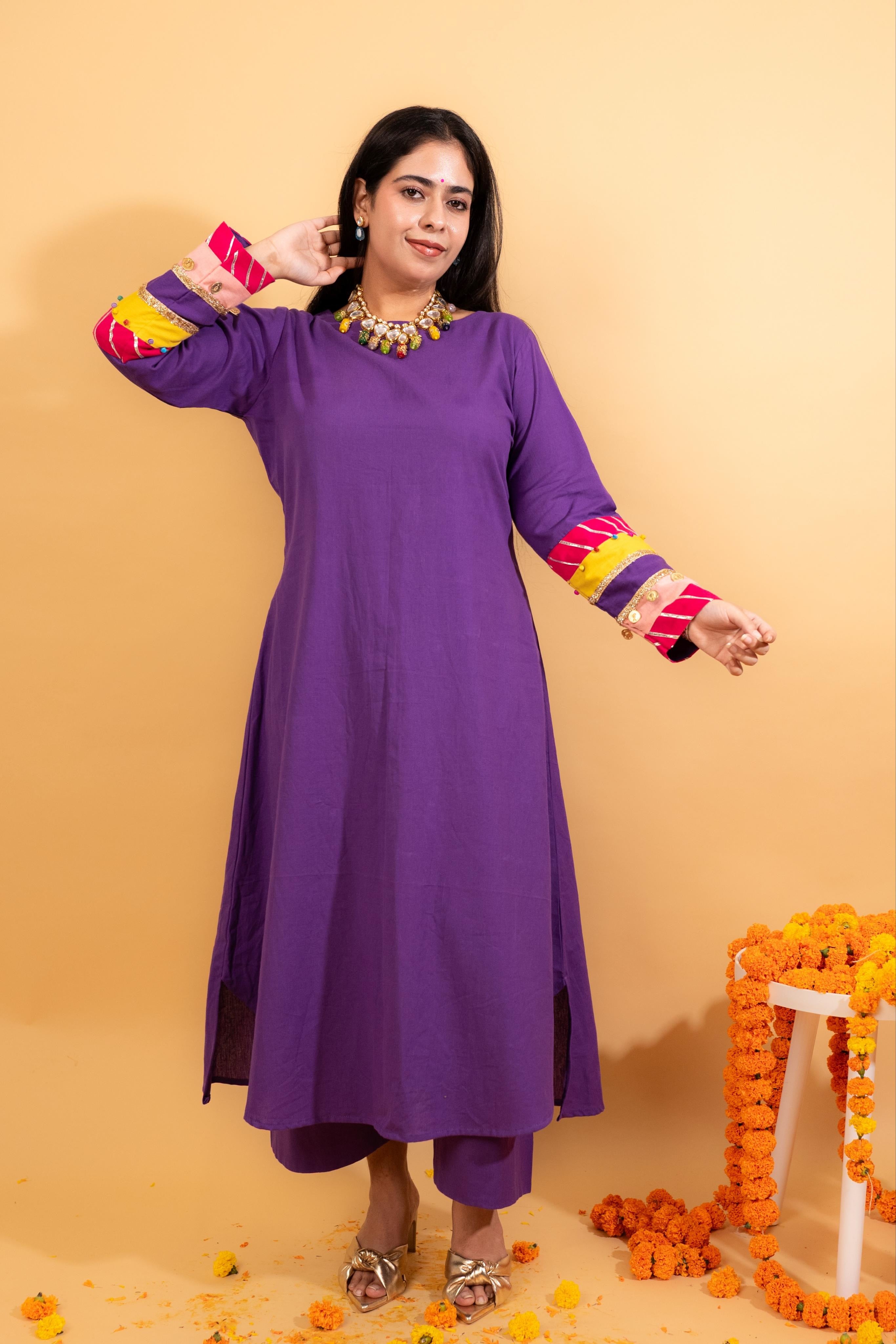 Sunahri Kurta Set