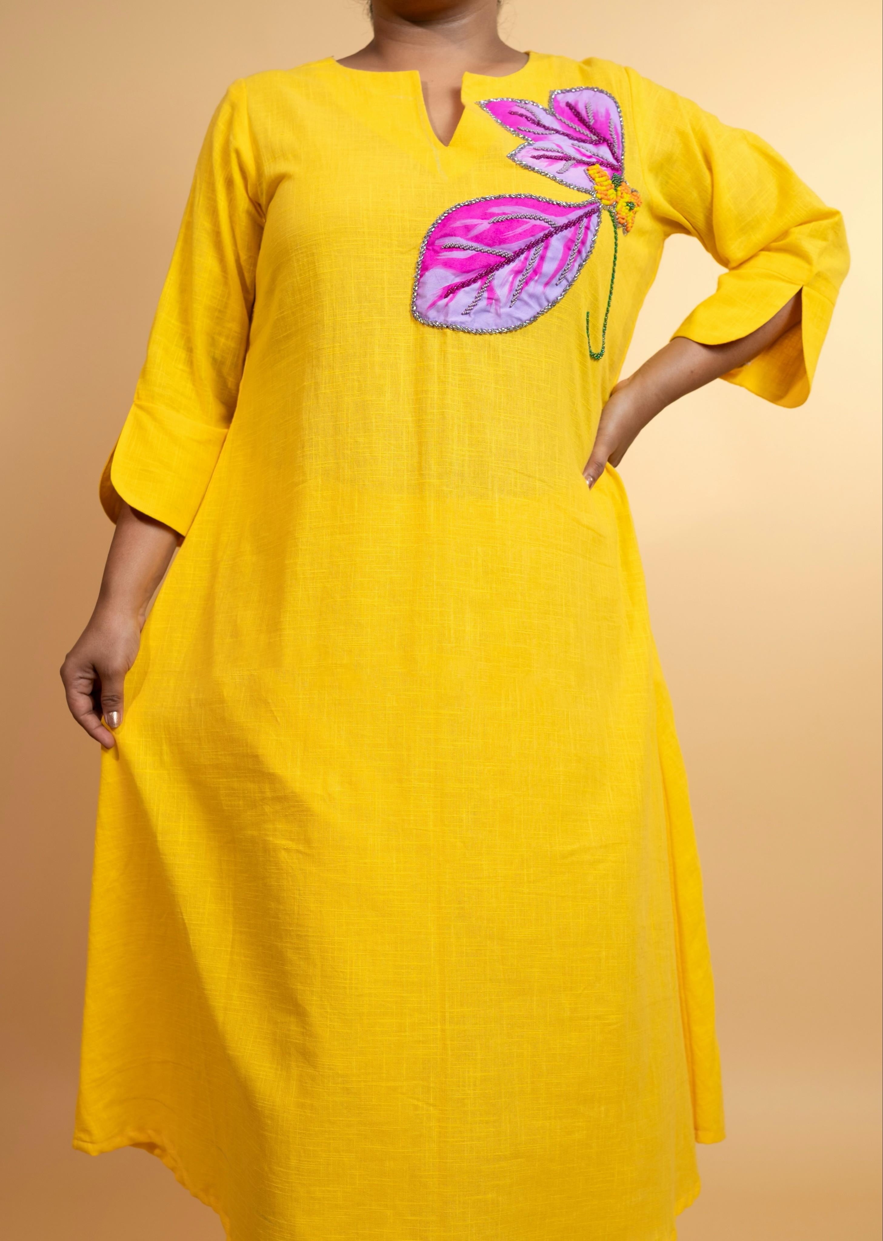 Sunshine hand embroidered co ord set