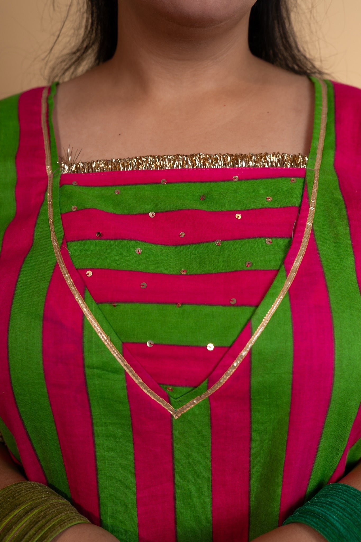 leher kurta set
