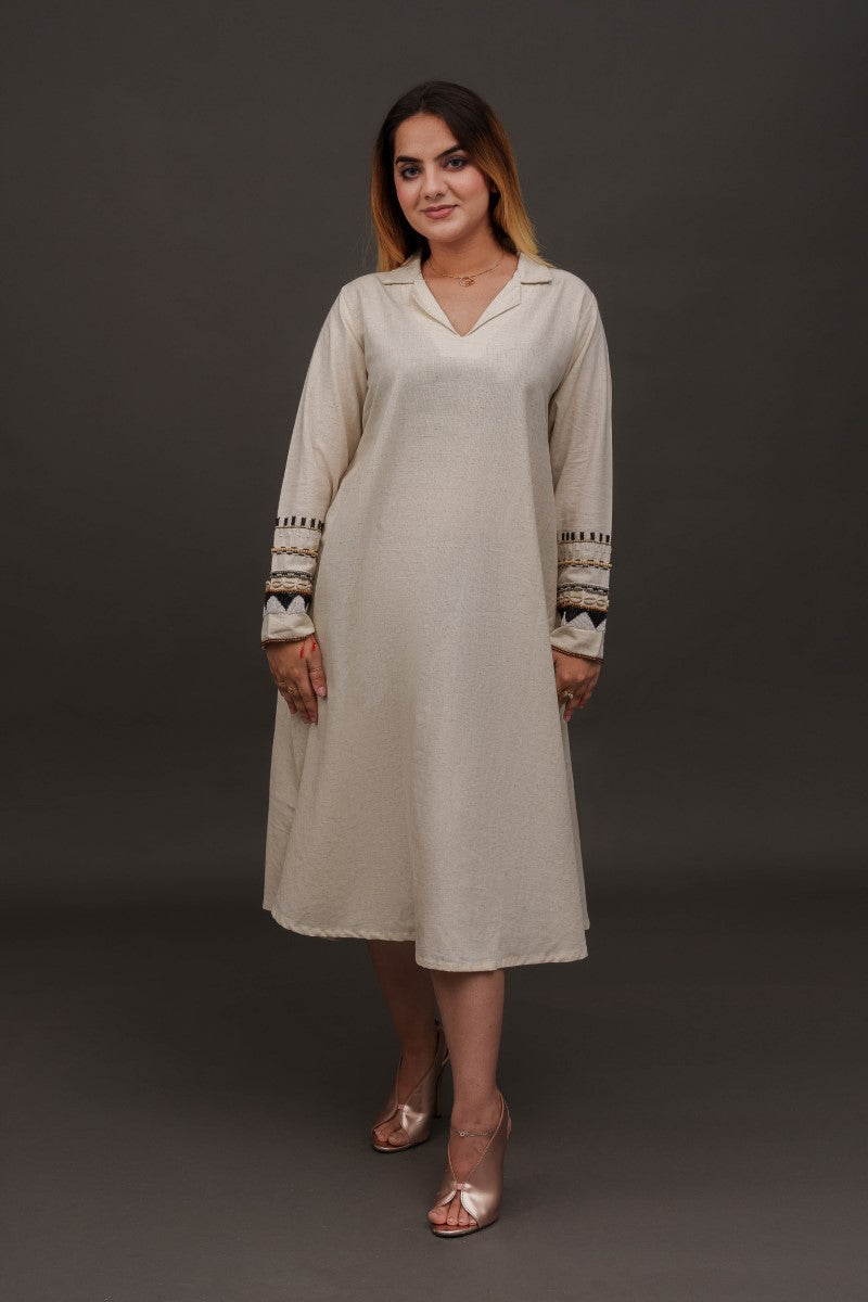 Sleeves embellished dress/ kurta