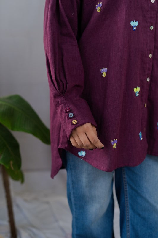 All over embellished shirt