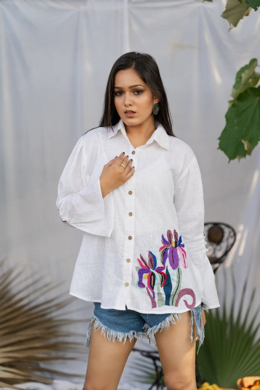 Collar shirt with full sleeves